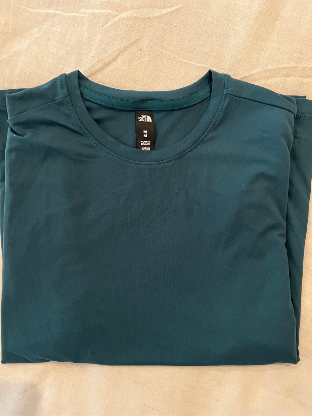The North Face never worn Crew uni sex Tee - Teal Green